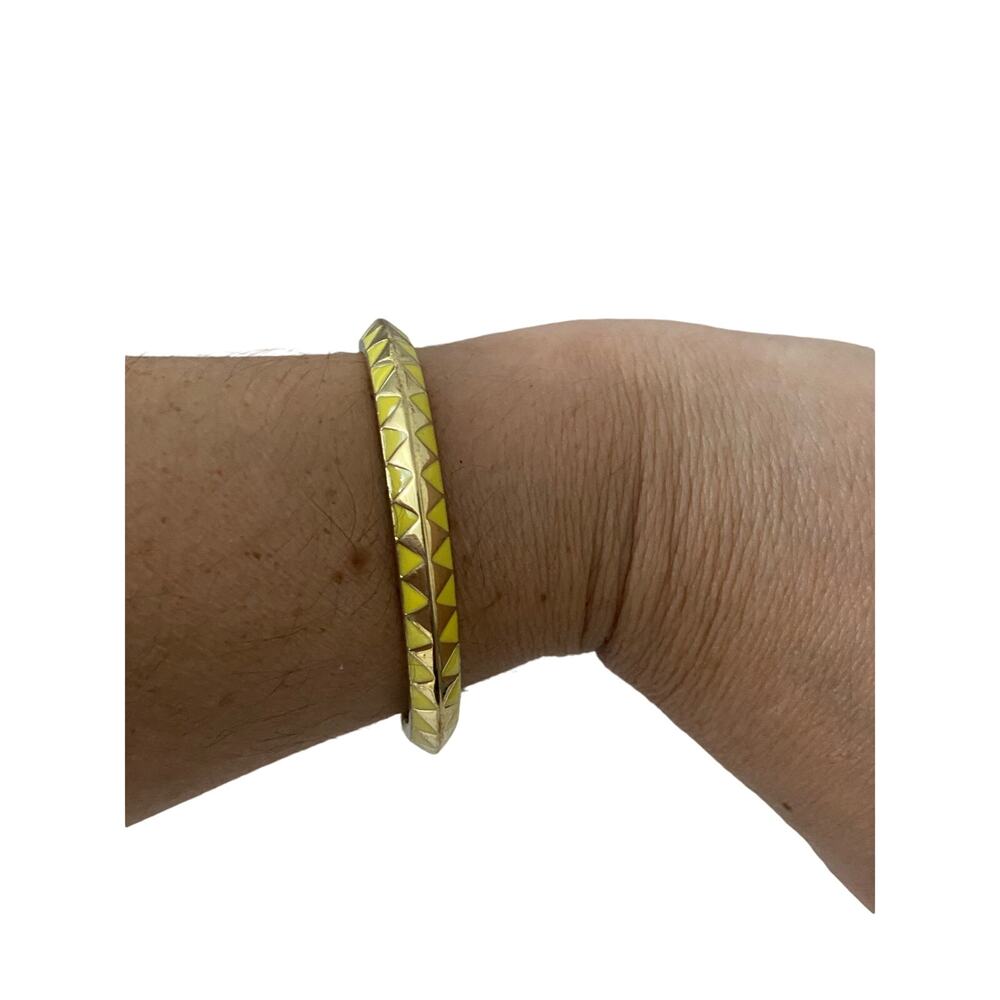 yellow slim cuff bracelet